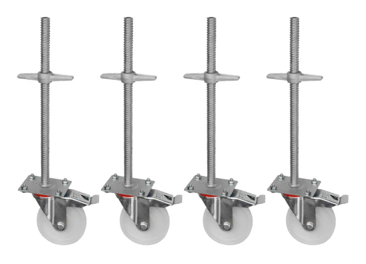 Koła z regulacją rusztowania warszawskie fi160mm z hamulcem x4szt