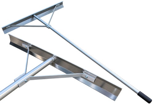 Przejdź do produktu Grabie graca zgarniacz rozprowadzacz do betonu podsypki GR-2 - szer. 150cm  dł. 195cm