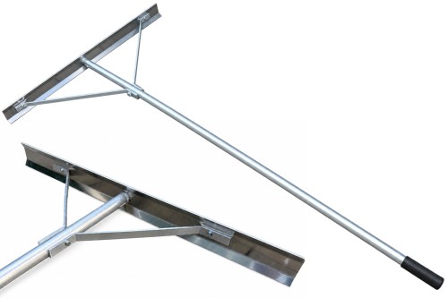 Przejdź do produktu Grabie graca zgarniacz rozprowadzacz do betonu podsypki dwustronna GR-3 - szer. 100cm  dł. 195cm